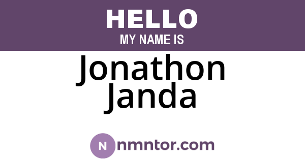 Jonathon Janda
