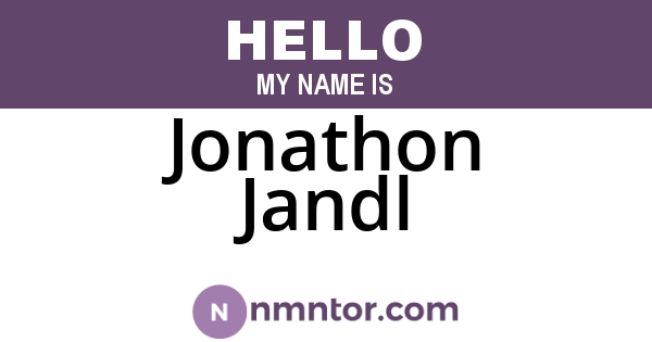 Jonathon Jandl