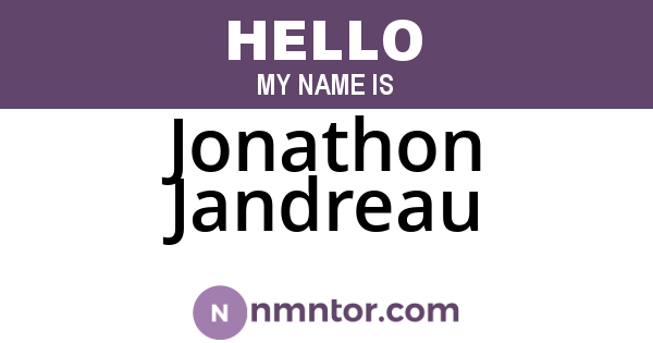 Jonathon Jandreau