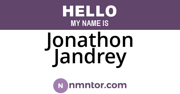 Jonathon Jandrey