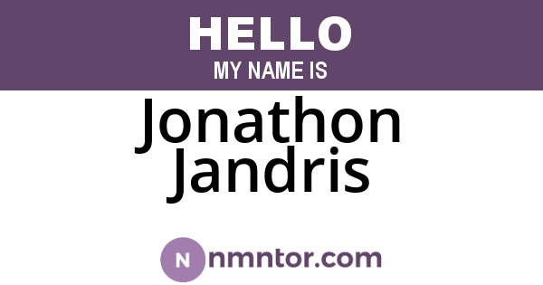 Jonathon Jandris