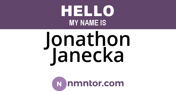 Jonathon Janecka