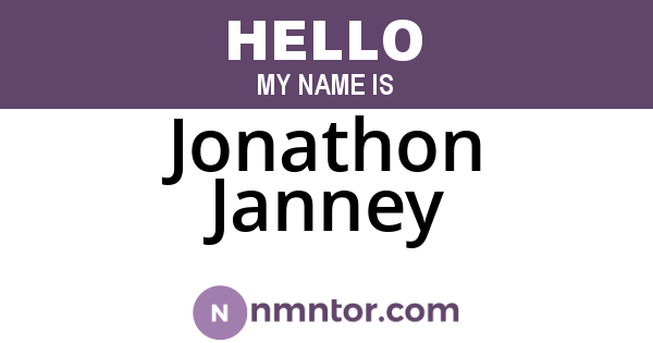 Jonathon Janney