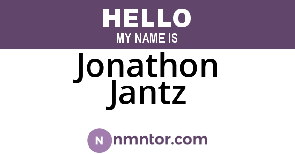 Jonathon Jantz