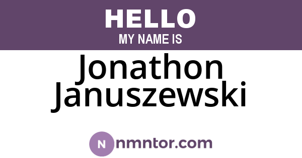 Jonathon Januszewski