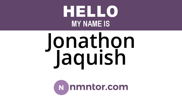 Jonathon Jaquish
