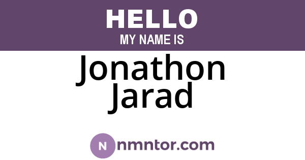 Jonathon Jarad