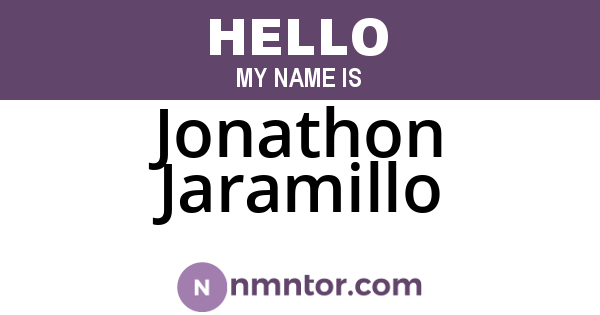 Jonathon Jaramillo