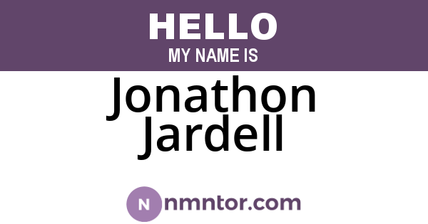 Jonathon Jardell