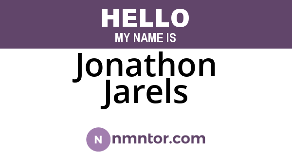 Jonathon Jarels