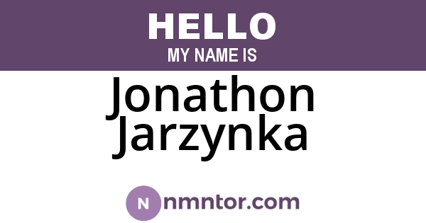 Jonathon Jarzynka