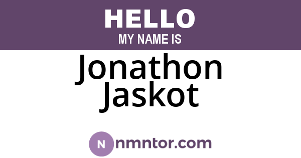 Jonathon Jaskot