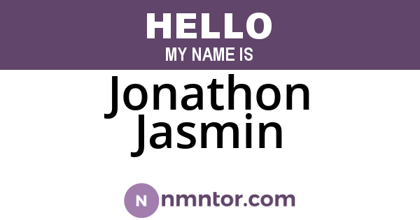 Jonathon Jasmin