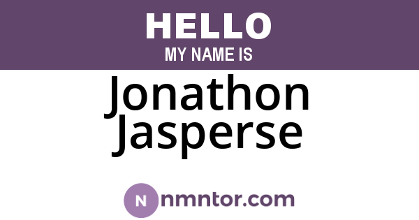 Jonathon Jasperse