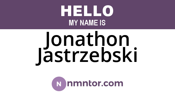 Jonathon Jastrzebski