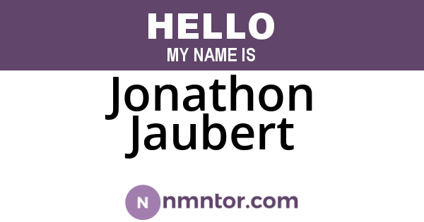 Jonathon Jaubert