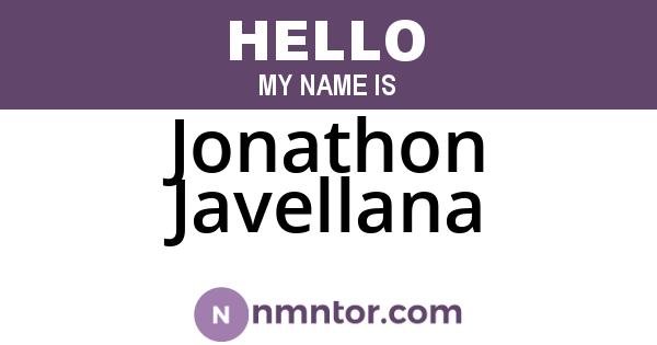 Jonathon Javellana