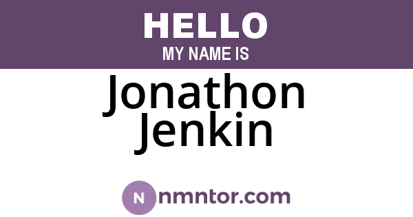 Jonathon Jenkin