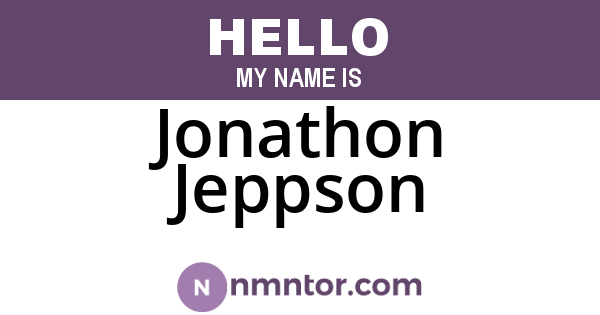 Jonathon Jeppson