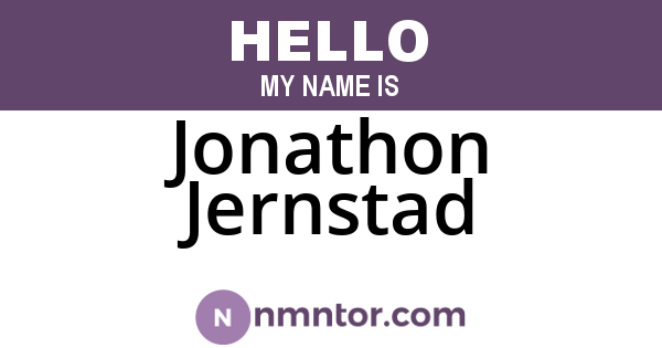 Jonathon Jernstad