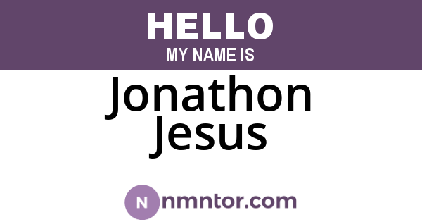Jonathon Jesus