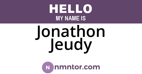 Jonathon Jeudy
