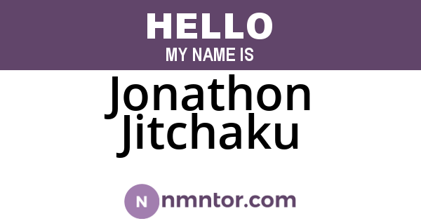 Jonathon Jitchaku