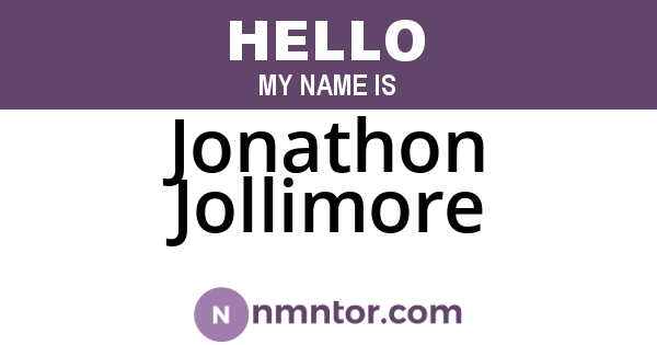 Jonathon Jollimore
