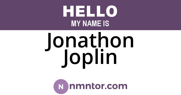 Jonathon Joplin