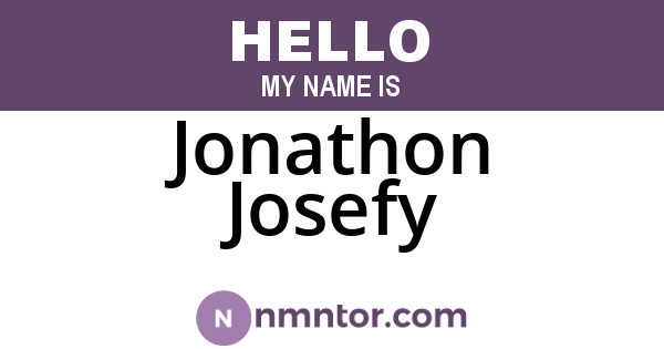 Jonathon Josefy