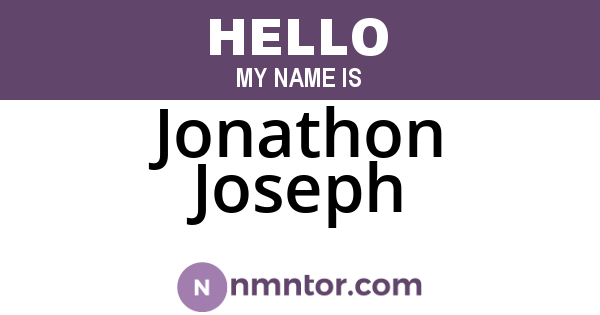 Jonathon Joseph