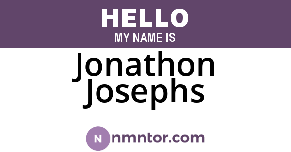 Jonathon Josephs