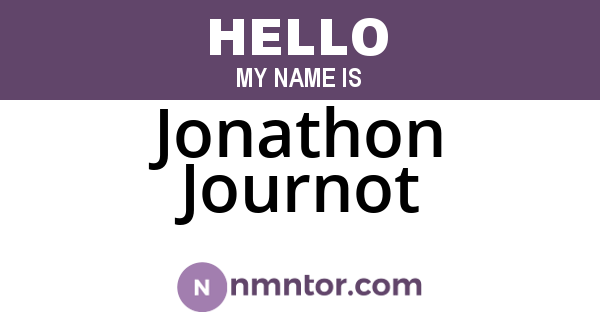 Jonathon Journot