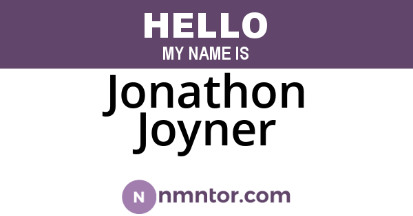 Jonathon Joyner