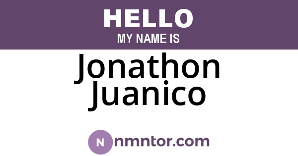 Jonathon Juanico