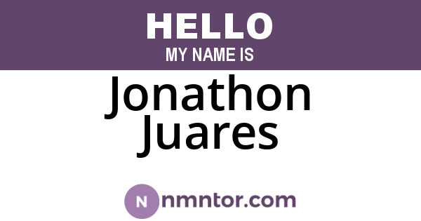 Jonathon Juares