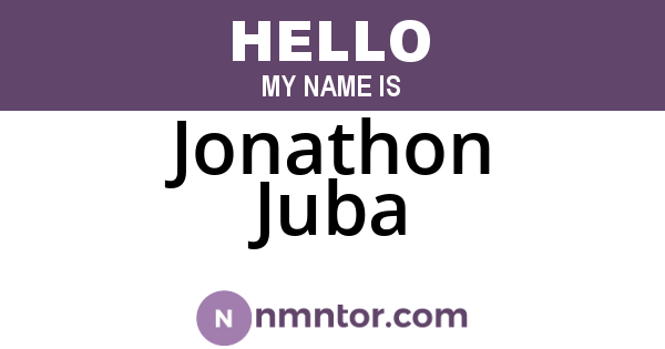 Jonathon Juba