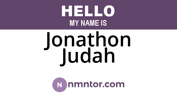 Jonathon Judah
