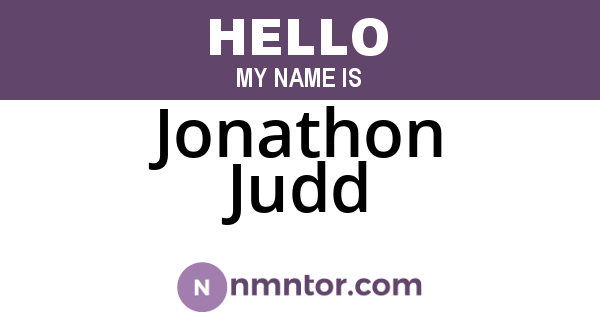 Jonathon Judd