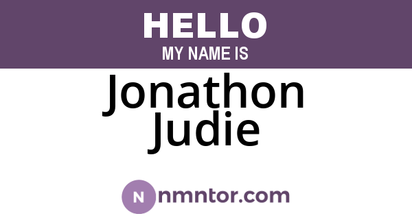 Jonathon Judie