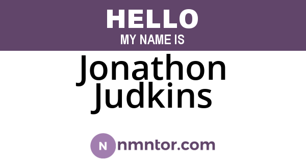 Jonathon Judkins