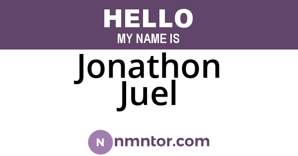 Jonathon Juel