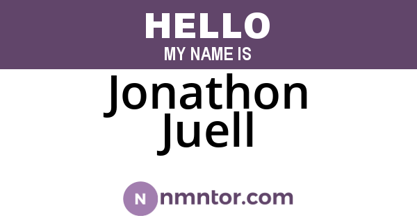 Jonathon Juell