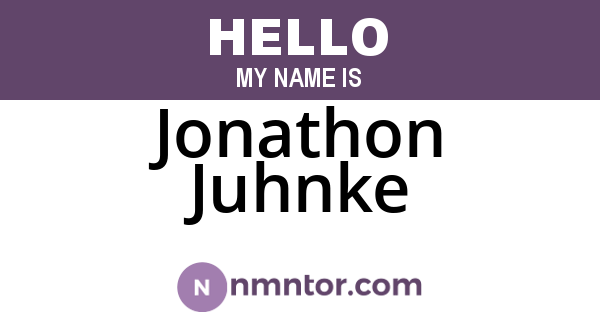 Jonathon Juhnke