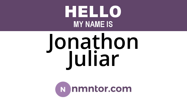 Jonathon Juliar