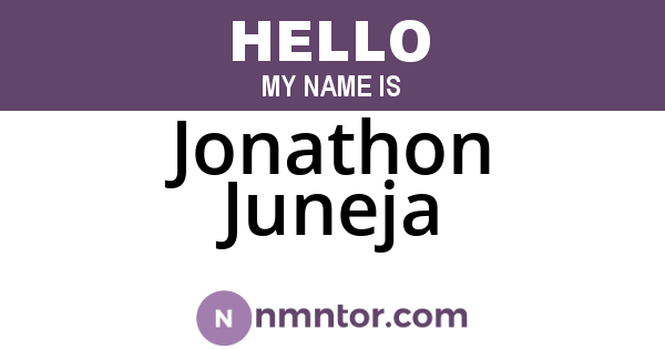 Jonathon Juneja