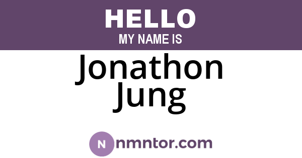 Jonathon Jung