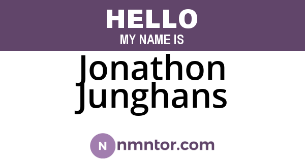 Jonathon Junghans