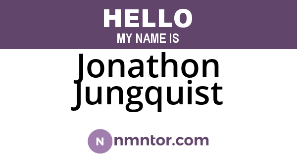 Jonathon Jungquist