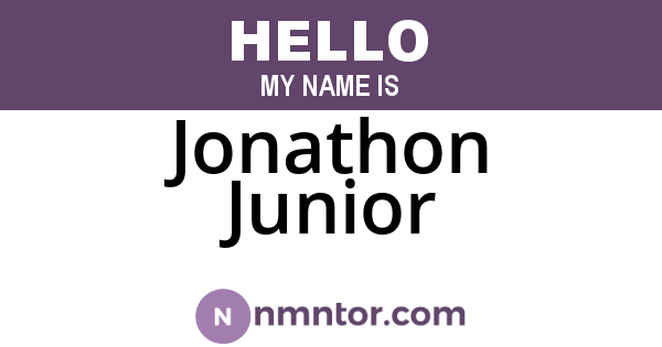 Jonathon Junior